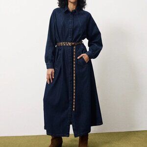 FRNCH Lisbeth Dress - Marine Blue